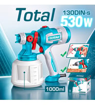 Total Tt4506e Elektrikli Boya Tabancası 530w 1000ml Güçlü Motor ve Yüksek Kapasite