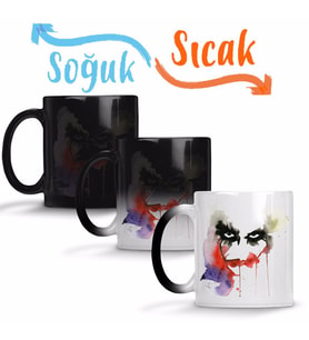 Joker Sihirli Kupa Bardak Porselen