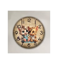 bilge Tasarım çocuk odası Duvar Saati 30 x 30 CM (Karışık)