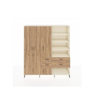 Hyperion Dolap 14 Raflı 4 Çekmeceli 4 Kapaklı 220x44x243 Aytaşı-Çam/Çam