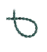 Tibet Akik Taşı Silindir Kesim Parlak Yeşil 8x12mm Doğal Taş Dizi
