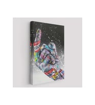 Graffiti Orta Parmak İzi Graffiti Küfürlü El Hareketi Hip Hop anvas Tablo-5314