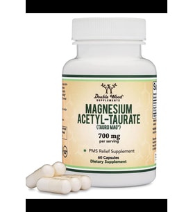 Double Wood  Magnesium Acetyl-Taurate  700mg 60 Capsul. Usa Version 3937 (Renksiz)