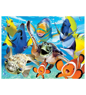 Prime 3D Deniz Canlıları Selfie Puzzle 48 Parça 20606