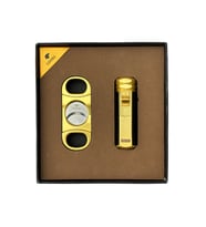 Cohiba Çakmak Kesici Gold Puro Seti