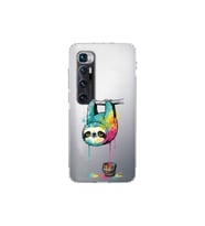 Xiaomi Mi 10 Ultra ile Uyumlu Splash Tembel Hayvan Tasarımlı Şeffaf Silikon Kılıf