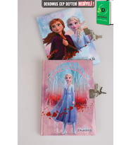x Dekomus Frosted Whispers Collection Lisanslı Elsa Frozen Kilitli Hatıra Defteri