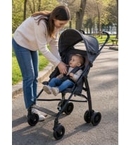 Chubby Baby Baston Bebek Arabası Portatif Katlanır Sağlam Gövdeli