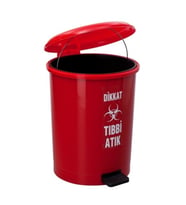 40 Litre Sağlık Tıbbi Atık Çöp Kovası, Güvenli ve Dayanıklı Tasarım