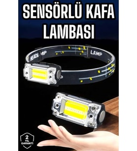 Kafa Lambası El Fenerli Kamp Lambası Usb Şarjlı Esnek Lamba