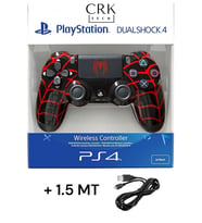 Playstation DualShock 4 Uyumlu Spider-MaN Desenli Ps4 Oyun Kolu Pc + Ps4 (1.5MT ŞARJ KABLOSU)