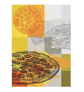 Pizza Mdf Tablo