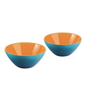 Guzzini My Fusıon 2'li Kase Mavi Turuncu 12 cm