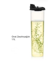 Tupperware 1.1l Oval Zeytinyağlık Yağdanlık Siyah Kapak Esc