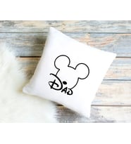 BK Gift Disney Tasarımlı Beyaz Kırlent Yastık, Ev Hediyesi, Ev Dekorasyonu, Dekoratif Hediye-1