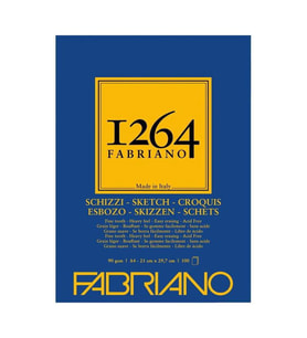 Fabriano 1264 Sketch Paper Eskiz Blok 90 gr A4 100 yp 