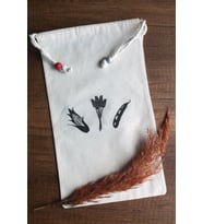 20x30cm - 2 Adet Keten Bakliyat Çok Amaçlı Kese - Saklama Torbası -