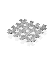 BAMBOO NICKEL DECORATIVE TRAY 28X28X6 CM