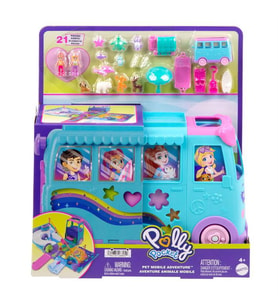 Polly Pocket Hayvancıkların Karavan Macerası Oyun Seti JCC22