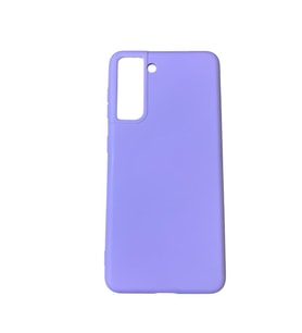 Galaxy S21 ile Uyumlu Cappy Silikon Kılıf Lila