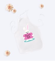 BK Gift Kişiye Özel Paskalya Bayramı Beyaz Çocuk Mutfak Önlüğü-2
