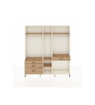 Arges Gardrop 7 Raflı 4 Çekmeceli 3 Askılı 220x30x243 Aytaşı-Çam