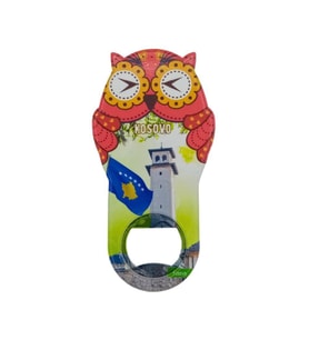 Kosova Temalı Baykuş Magnet Kapak Açacak (Karışık)