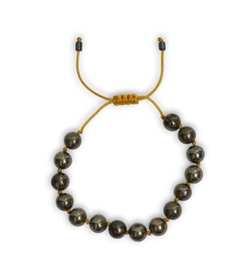 8 Mm Pirit Taşı Bileklik Makrome Ayarlı 525-2