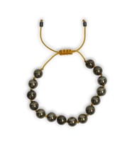 8 Mm Pirit Taşı Bileklik Makrome Ayarlı 525-2