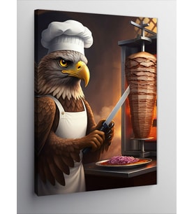 Kanvas Tablo Döner Ustası Kartal