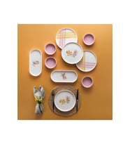 Şık 4 Kişilik 10 Parça Kahvaltı Takımı, Pembe Renkli, Modern Tasarım