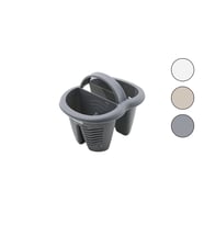 QLUX L-00515 HEYBE KAŞIKLIK TEZGAH ÜSTÜ 4 BÖLMELİ - PLASTİK