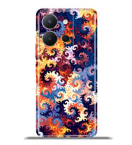 Vivo Y36 Kapak HD Renkli Dizayn Silikon Kılıf - Spiral