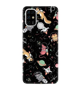 Casper Via F20 Kılıf Silikon Desen Özel Seri Planet Animals 1771