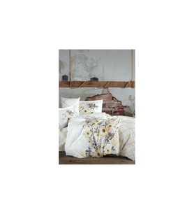 Kingsize Poplin Nevresim Belinda Sarı