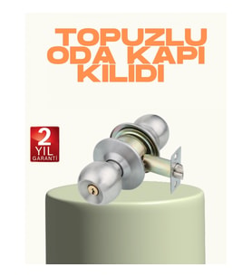 Mey İthalat® Kolay Montajlı Modern Tasarım Topuzlu Kilit