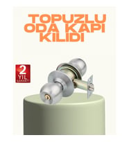 Mey İthalat® Kolay Montajlı Modern Tasarım Topuzlu Kilit