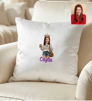 Kişiye Özel Karikatürlü Kaos Koordinatör Yastık Doğum Günü Hediyesi