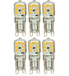 (6 Adet) Osaka 3W Sarı Işık (3000K) Dim Edilebilir G9 Duylu Led Kapsül Ampul