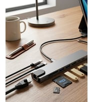 Northcity 8 Port Type-C Çoklu Hub Adaptörü: 4K HDMI ve Ethernet Destekli