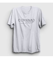 Presmono Unisex Beyaz Logo Anime Clannad After Story T-Shirt 554261tt (Beyaz)