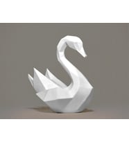 Beyaz Renk Fil Heykeli – Hediyelik Şık Modern Ev Dekoru 13 cm