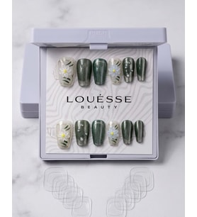 Louésse Daisy Fresh Takma Tırnak 12’li Yeşil Papatya Desenli Fresh Mood Nail