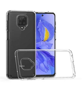 Coverzone Xiaomi Redmi Note 9S ?le Uyumlu K?l?f Transparan Z-Coss GlassElegance TPU Tam Koruma Arka Kapak ?effaf Renk