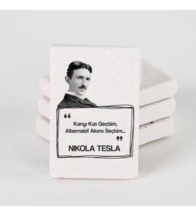 Nikola Tesla Esprili Taş Buzdolabı Magneti
