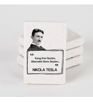 Nikola Tesla Esprili Taş Buzdolabı Magneti