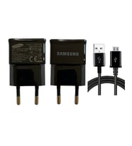 SAMSUNG ŞARJ CİHAZI ALETİ VE MİCRO USB KABLO (Açık Gri)