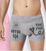 BK Gift Özel Tasarım Eğlenceli Erkek Boxer Serisi - Model 38