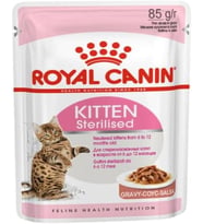 Kitten Sterilised Gravy Yavru Kedi Yaş Maması, 12 x 85 gr