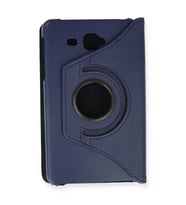 Galaxy T280 Tab A 7 Kılıf 360 Tablet Deri Kılıf - Lacivert